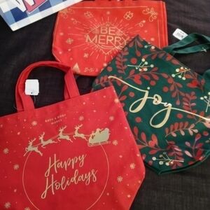 Bath and Body Works Christmas Holiday Gift Tote Bags
